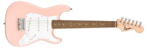 037-0121-556 Squier by Fender Mini Stratocaster Electric Guitar Shell Pink 0370121556